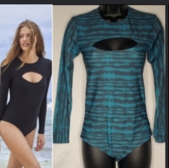 Mikoh Lunar Cut-Out Rashguard Body-Suit - Picture 2 of 11